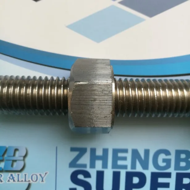 
Stud bolt c/w 2 nuts with material 904L N08904 1.4539 used in oil and gas industry 