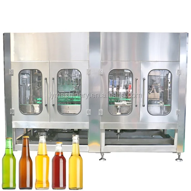 Automatic Drinking Mineral Sparkling Pure Water Liquid Alcohol Wine Beverage Filling Making Bottling Machine