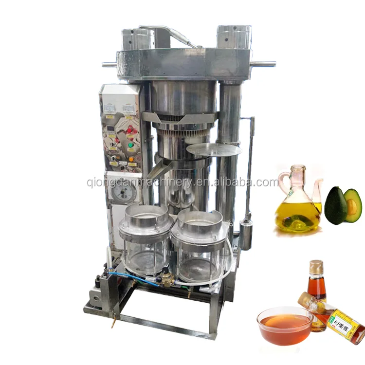 Electric vertical hydraulic cocoa butter bean extract liquor oil press machine
