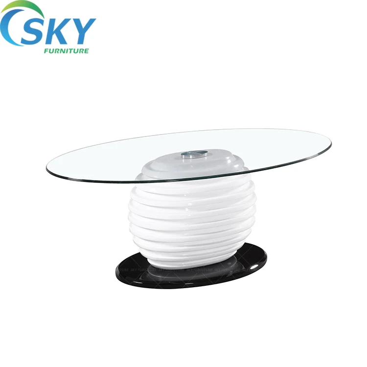 Oval Glass Coffee Table Aquarium, Turkish furniture, coffee table with rhinestones