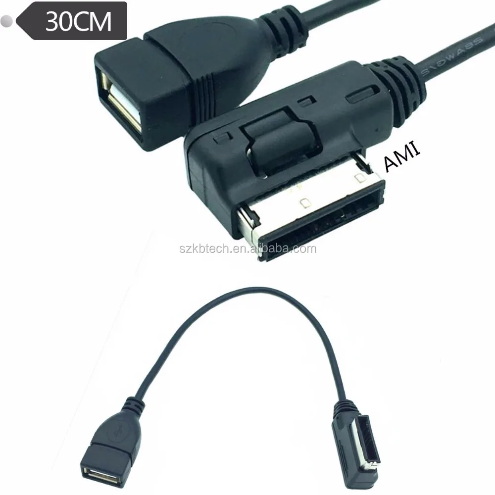 Медиа-вход AMI MMI MDI AUX к USB A переходник Кабель Интерфейс для Audi VW