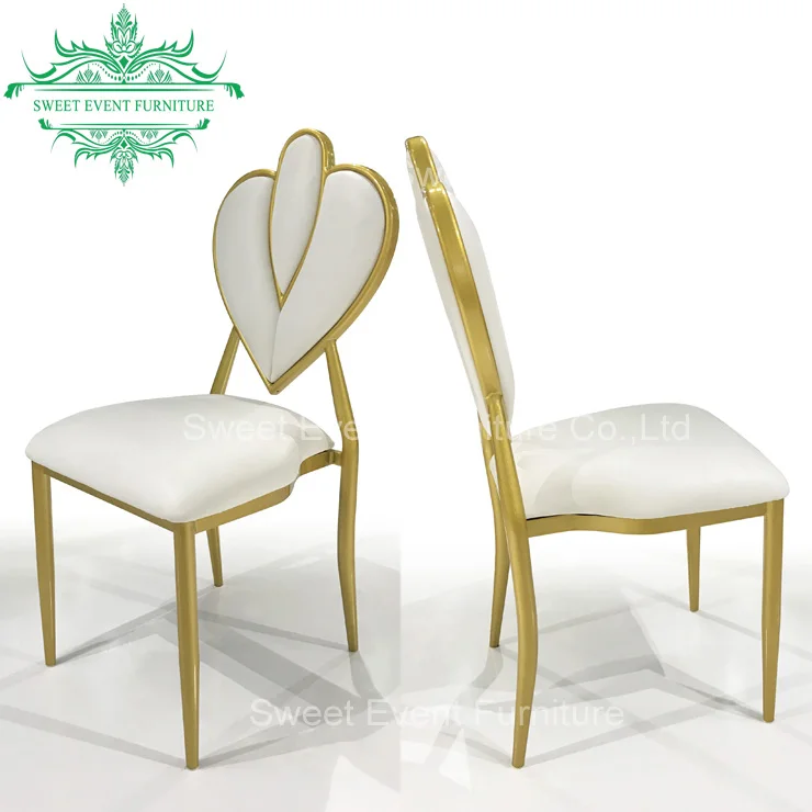 wholesale price aluminum chaise banquet hotel chair gold colour
