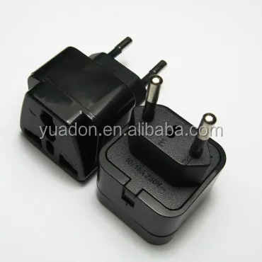 Universal Travel Grounded Plug Адаптер Для Германии, испания, нидерланды