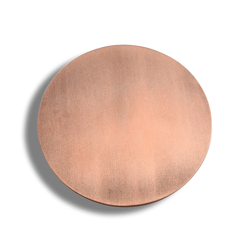 Wholesale Custom Embossed Logo Tea Cup Coffee Bar Round Copper Metal Roller Coaster