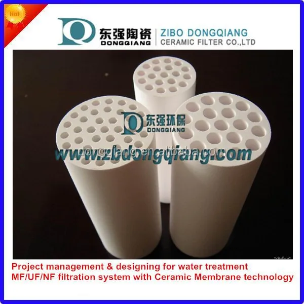 Разделение твердых веществ и жидкостей с керамическим мембранным фильтрующим элементом MF и UF