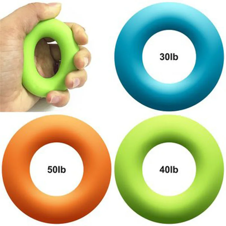 Multiple Resistances Silicone Rubber Hand Grip Strengtheners for Muscle Strengthening Training Tool