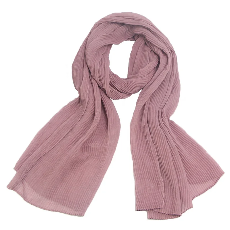 
Wholesale Factory Direct Sales Malaysia Arab Fashion New Women Crinkle Fold Cotton Linen Muslim Hijab Scarf Shawl 