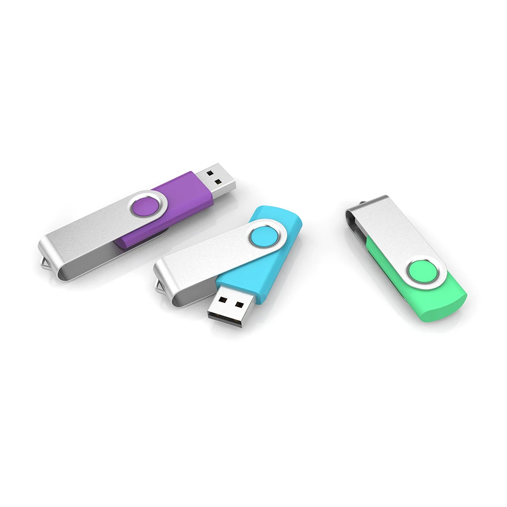 Real capacity 16gb black usb flash memory drive, swivel metal memoria usb 1 2 tb