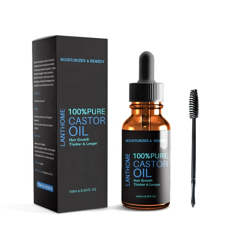Lanthome Hair Eyelash Growth Serum Lifting Hair Oil Prevent Skin Aging castor oil