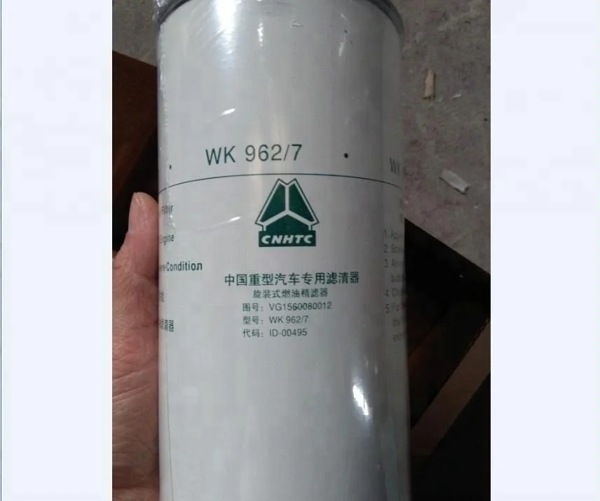 
Diesel Engine Fuel Filter WK962-7 VG1560080012 for sinotruk heavy truck 