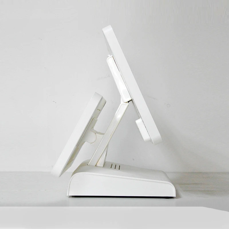 Factory 15 inch TFT LCD Dual Screen All In One POS System Cash Register For E-shop