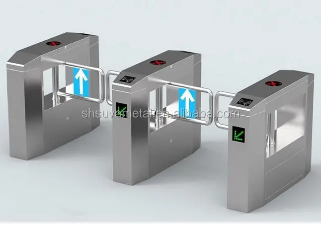 Pedestrian Anti-tailgate Handicap Swing Barrier Gate with access control for Wheelchair