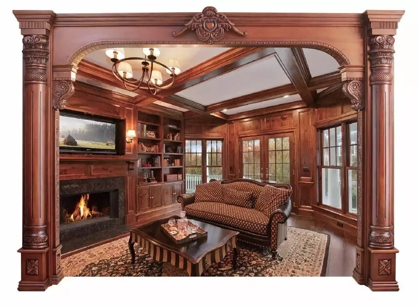 Solid Wooden Door And Window Frame Design Decorative Door Window Moulding wooden door and window frame design