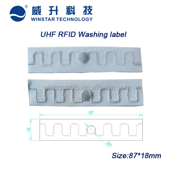 RFID этикетка для ухода за одеждой, моющаяся этикетка для стирки UHF/инструкции по стирке этикетки