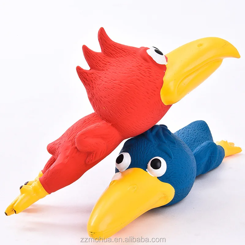 Прочная латексная жевательная игрушка Toucan милая аллигаторная птица аксессуары для домашних животных собак резиновые игрушки