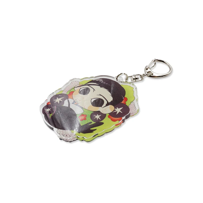 Red Acrylic Board Keychain Photo Keychain Anime Acrylic Keychain With Lobster Clasp Keyring