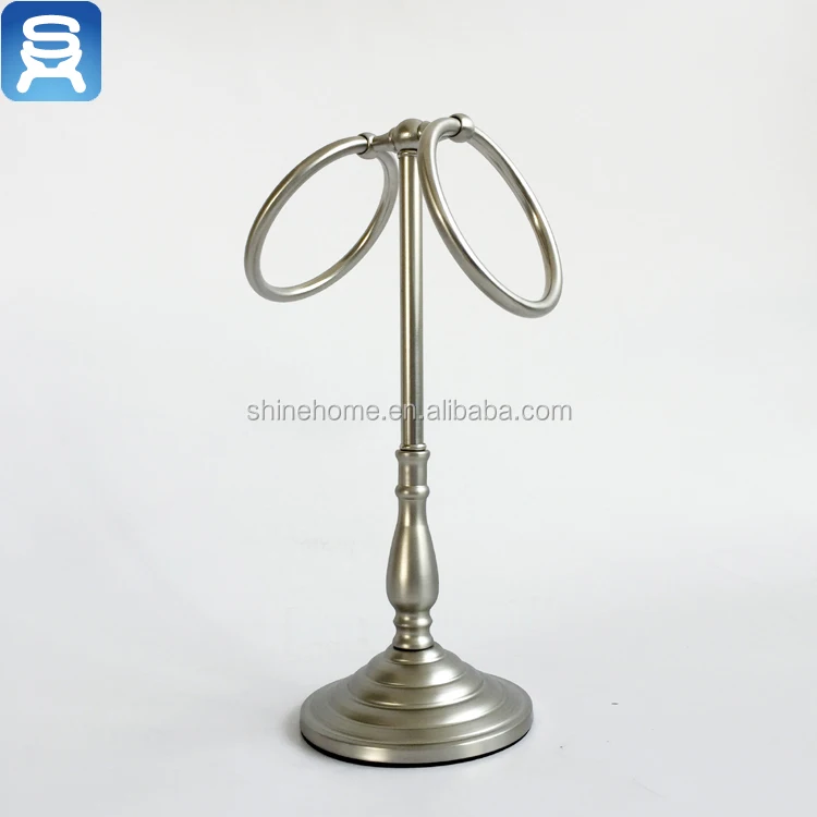 Лидер продаж, аксессуар для ванной комнаты, металлическая стойка для полотенец, подставка для полотенец, держатель для полотенец с никелированным покрытием, привлекательный Античный стиль