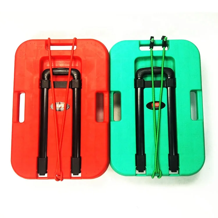 Foldable steel 4-wheel muted flatbed heavy moving airport luggage cart/trolley/roller for warehouse