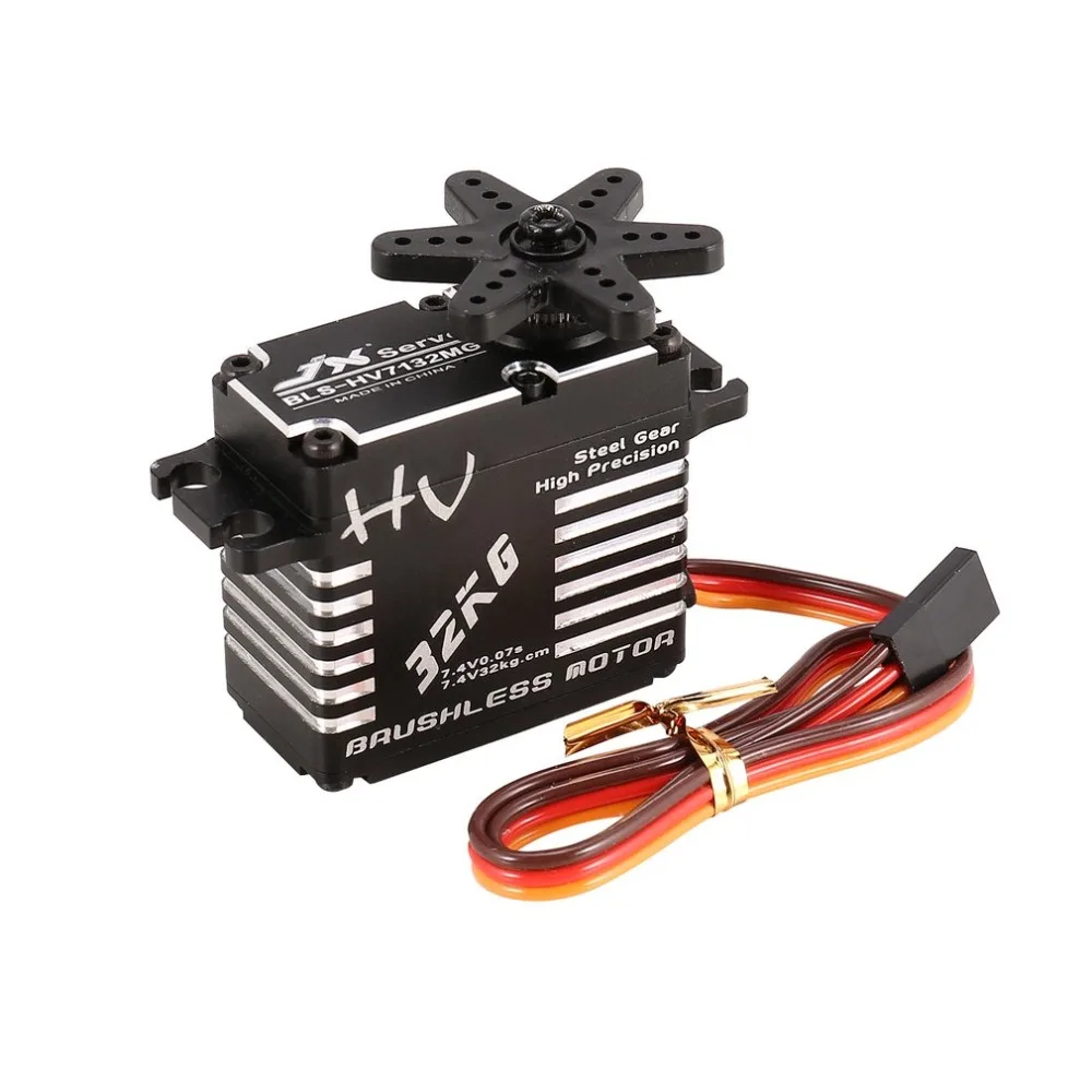  JX Servo BLS-HV7132MG 35 кг 0 06 сек 8 4 в высокоскоростная стальная шестерня CNC алюминиевая цифровая бесщеточная стандартная 1/5 радиоуправляемая машина багги