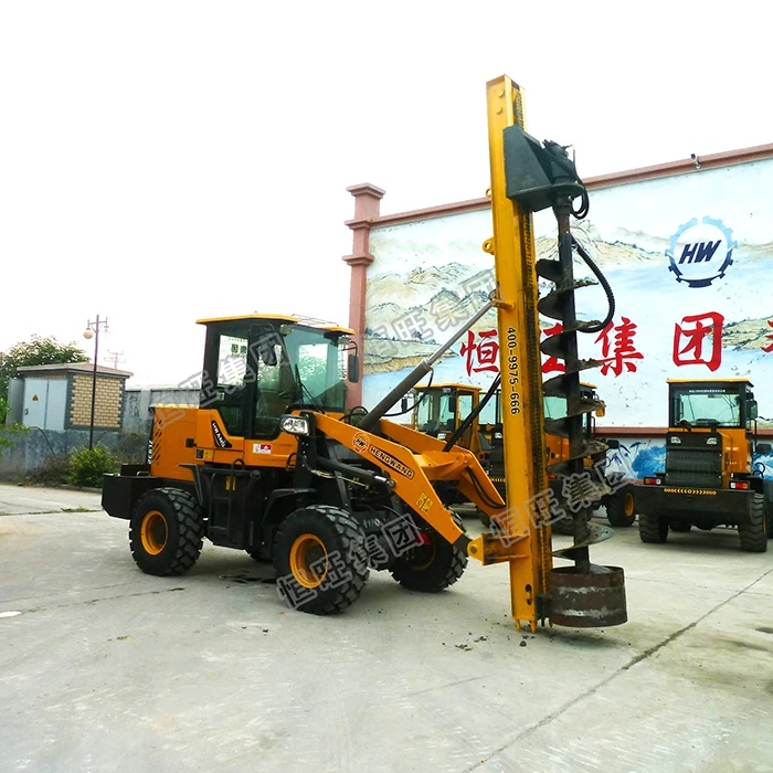 Factory direct sales Truck mounted telegraph pole digger helical pile driver