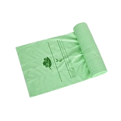 BPI Certified Logo Custom Printed Eco Friendly Black Blue Bio Compostable Bags Antistatic Clear Degradable Trash Bags On Roll