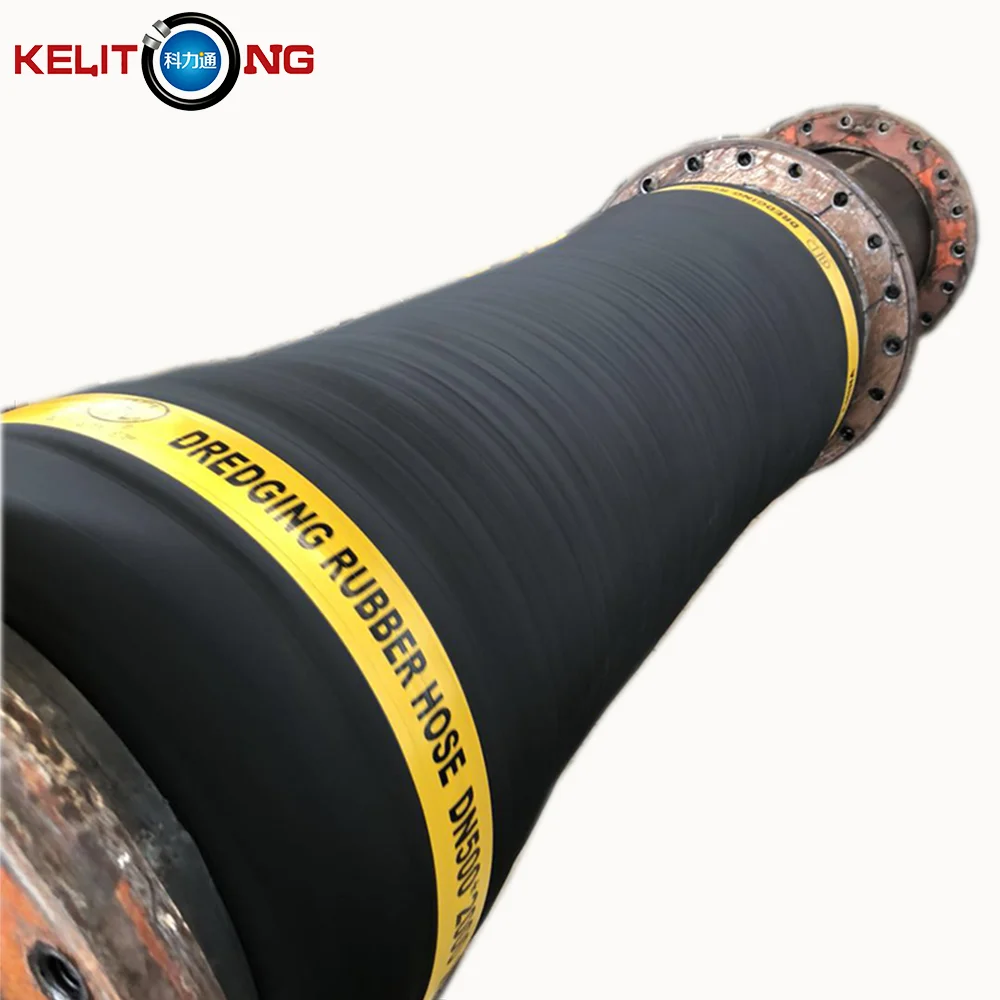 Flexible dredge hose for mud slurry suction discharge large diameter marine floating dredging hose