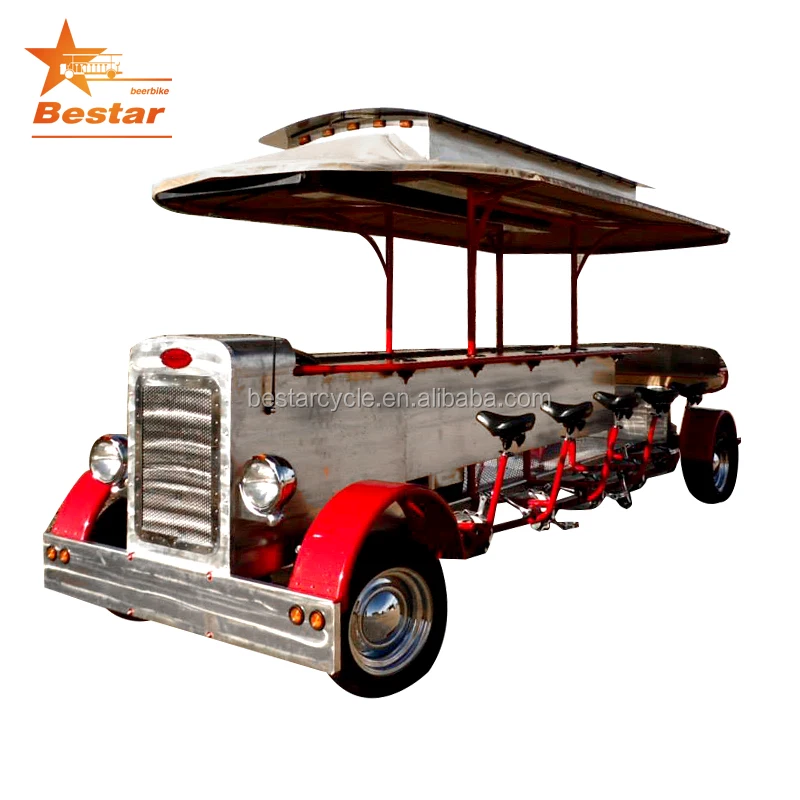 Retro 4 wheel electric sightseeing truck vehicle