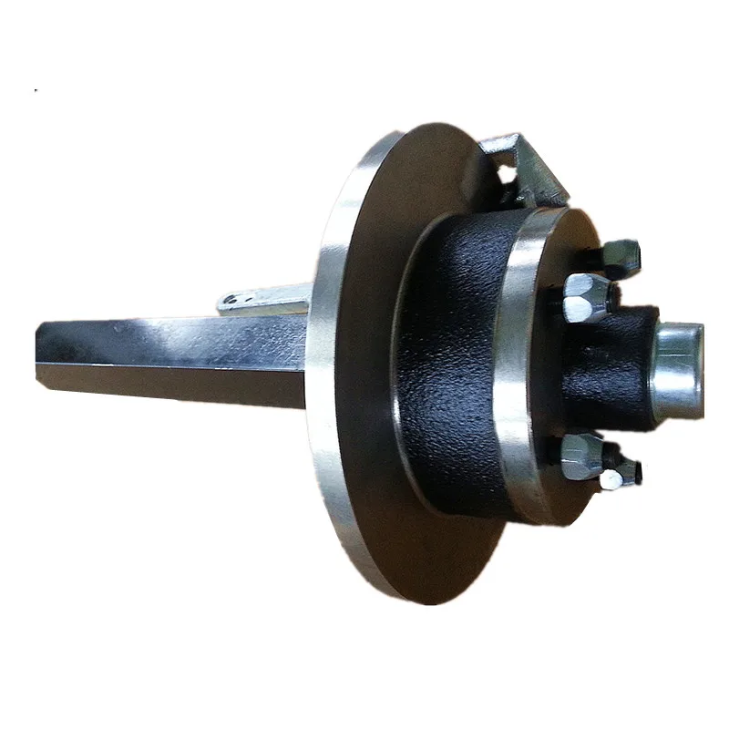Trailer Spare Parts Square Trailer Axle 1500kg With Brake Caliper