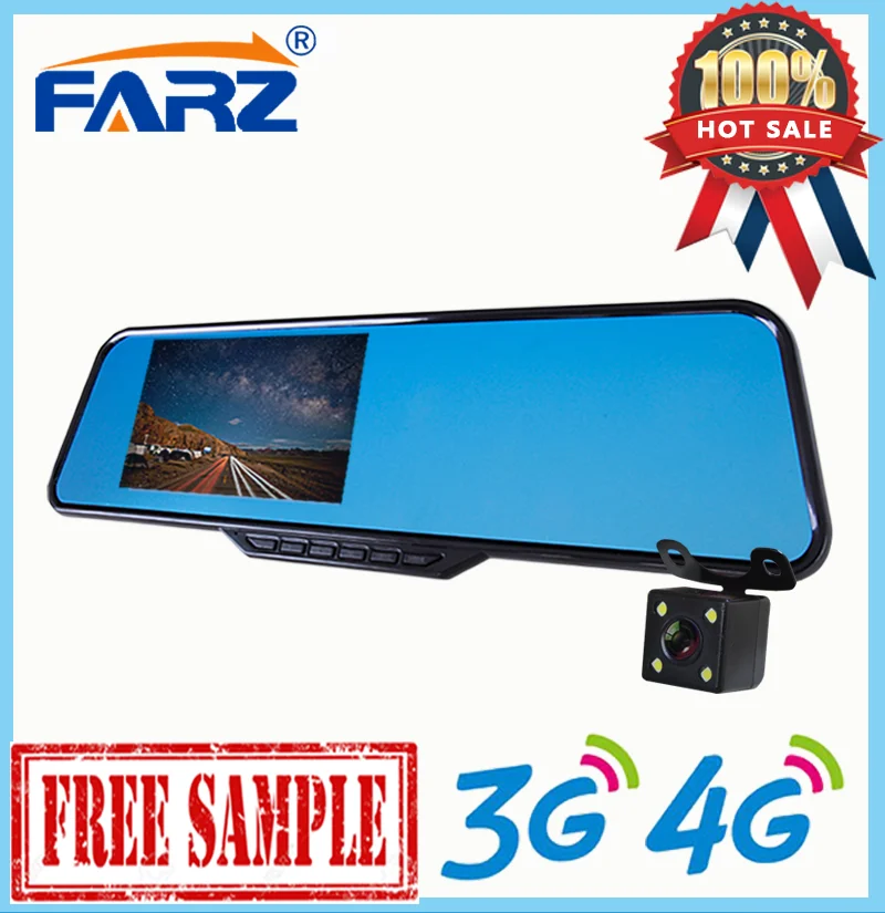 Manual Vehicle Traveling Data Recorder Car Mirror Camera Hidden In HD DVR Smart Rearview GPS Android