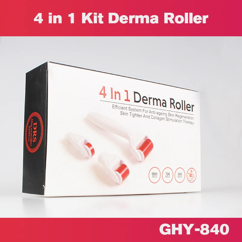 Acne Scarring High Quality titanium derma roller 4 in 1 dermaroller 1.5mm