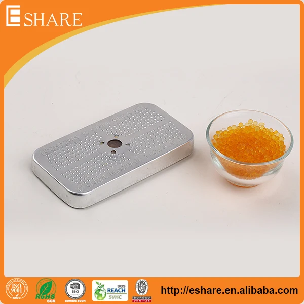 Reusable color indicating Silica Gel Desiccant Beads Tin Box