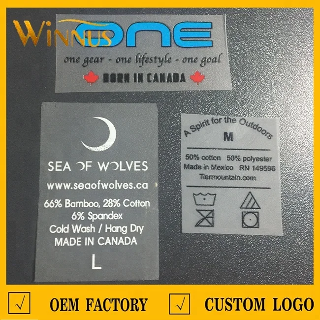 custom logo heat press wash care clothing label thermal transfer clothes t-shirt iron on heat transfer sticker for t shirts