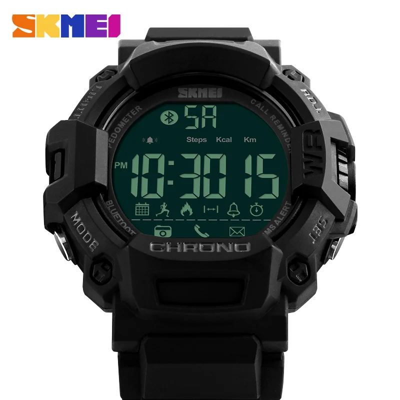 SKMEI 1249 Men Military Smart Watch Chronograph Calorie Pedometer Sports Watches Reminder Digital Wristwatches