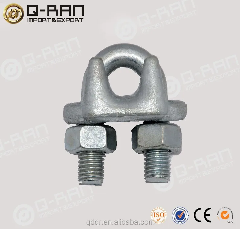
US Type Drop Forged Wire Rope Clip Metal Cable Clamp 