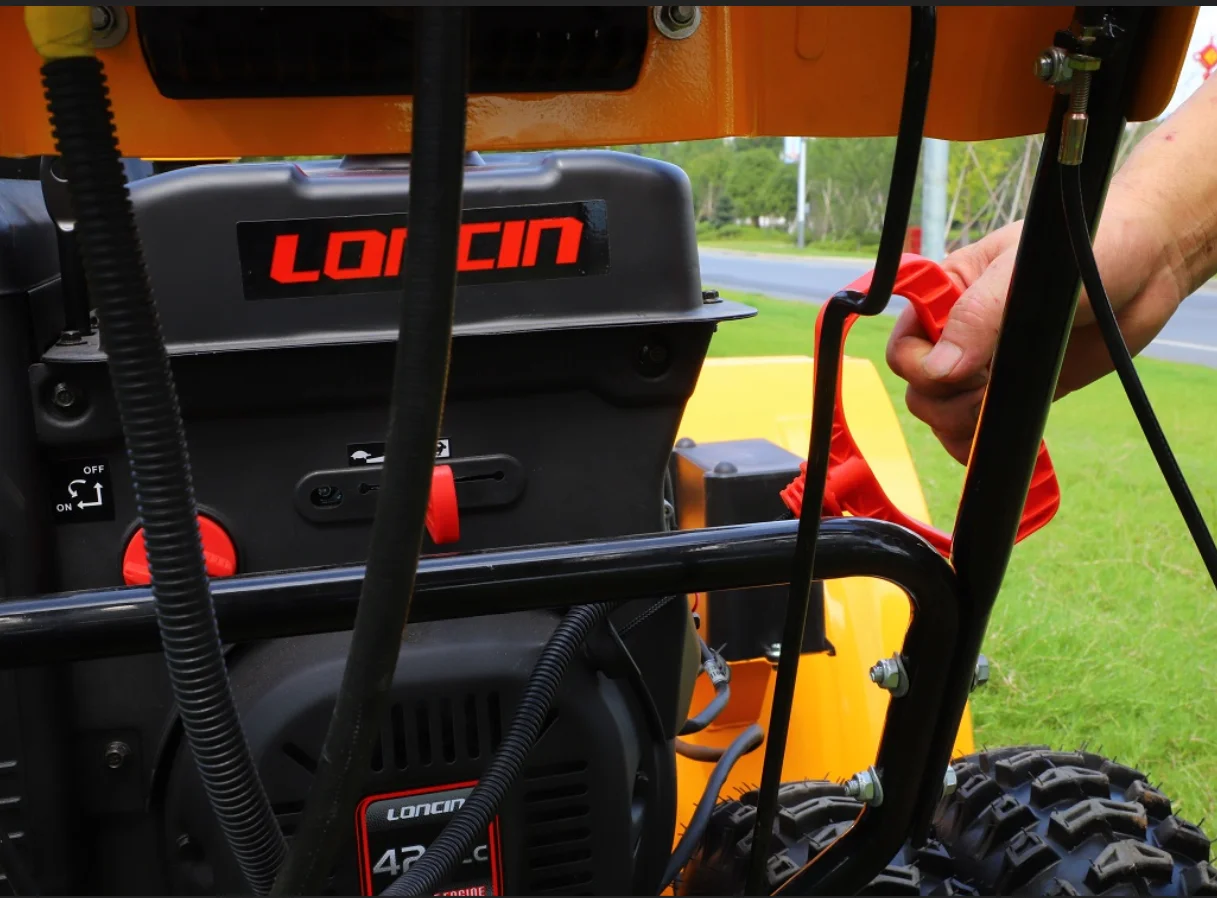 22 Inch 6.5hp electrical and recoil start with LED lamp gasoline engine powered Snow Blower for residential use