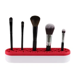 Silicone Makeup Brush Holder Organizer Facial Make Up Brush Drying Rack Flower Shape Brushes Display Shelf Beauty Cosmetics