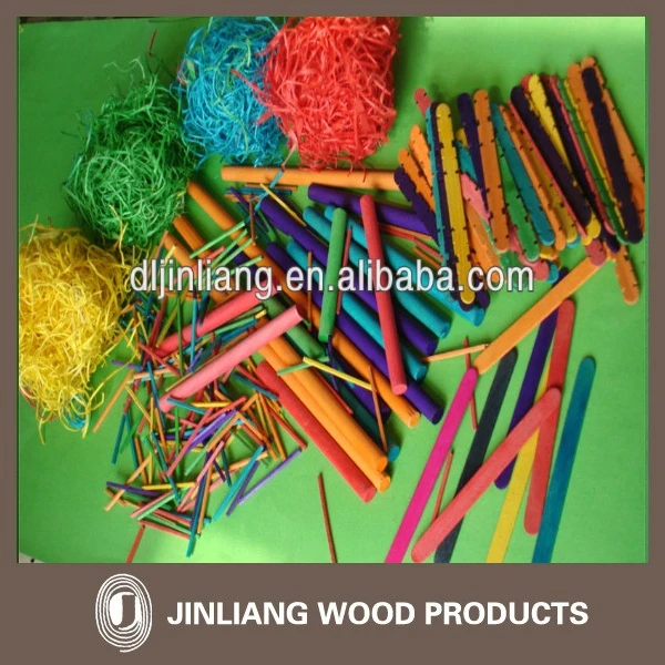 Color Wooden tongue depressor for children diy