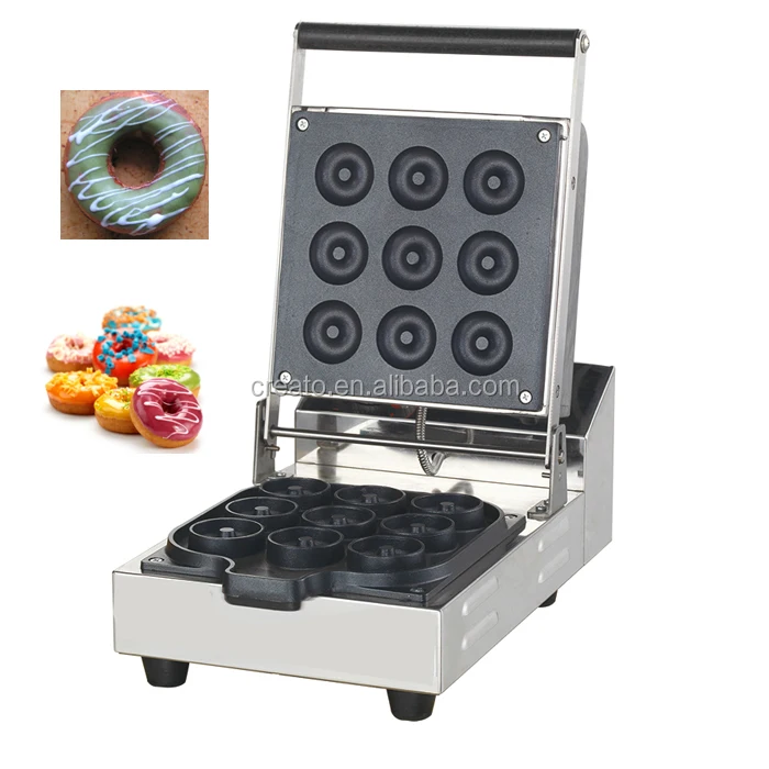 delicious snack food cooker waffle 9 donut electric mini donut machine