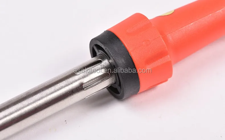 ASAKI AK-9038 для домашнего использования из нержавеющей стали стабильный Электрический паяльник 30 Вт 60 подключения к 40 наконечник 220V 50Hz PBT