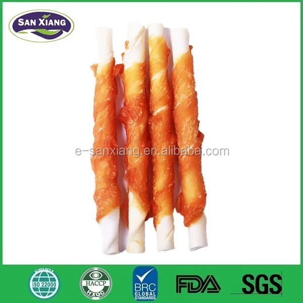 rawhide stick with duck bulk dog treats bully sticks