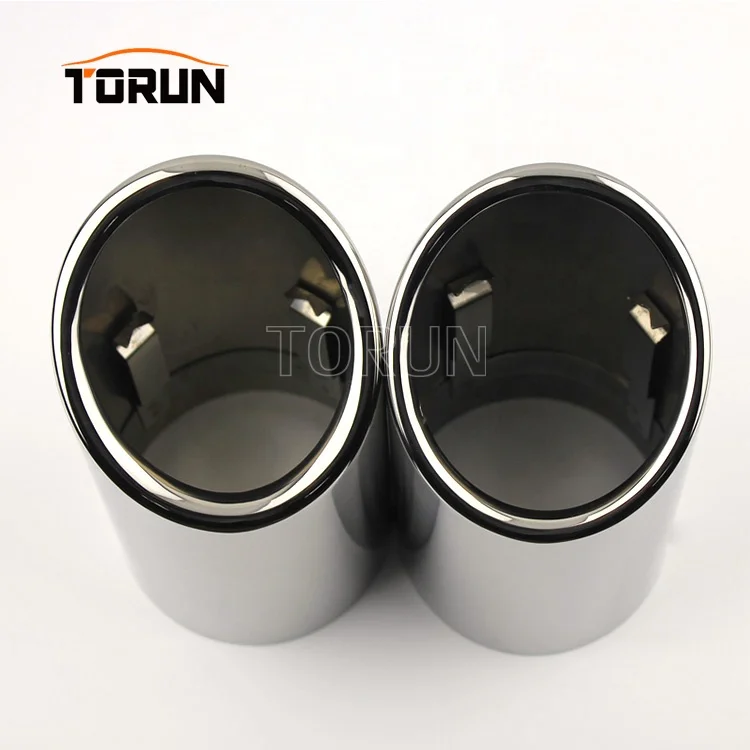 New style universal carbon exhaust muffler A4L Q5 Mirror polish