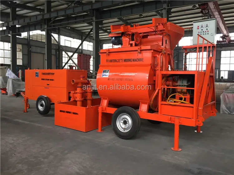 lightweight foam concrete machine mixer and pump,Integrated mixing equipment