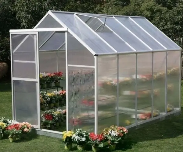 polycarbonate mini wood garden houses