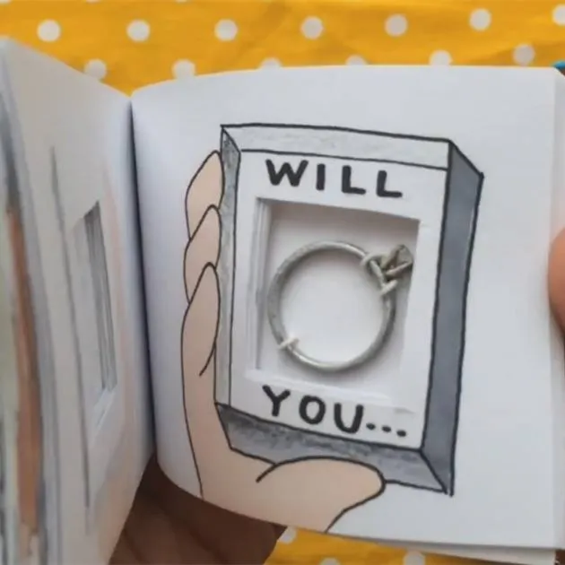 Custom hand-drawn  mini size flip book with offset printing