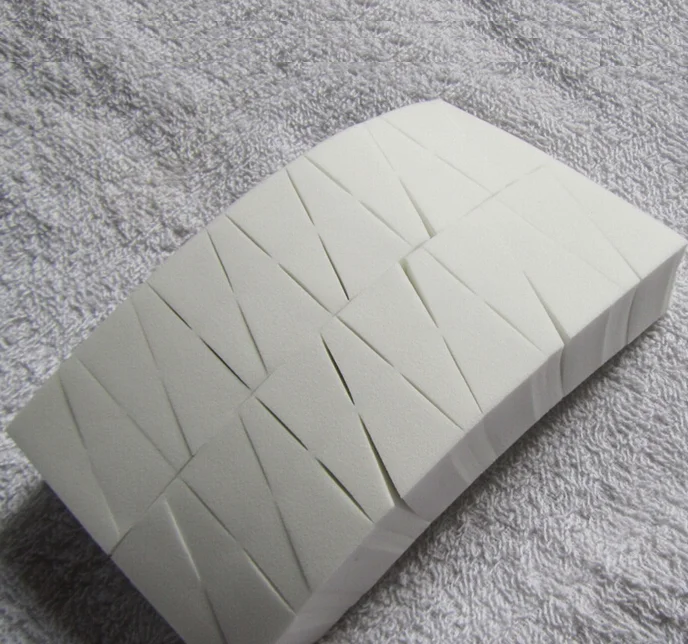 Latex free white cosmetic blocks sponge round 24pcs cosmetic wedges