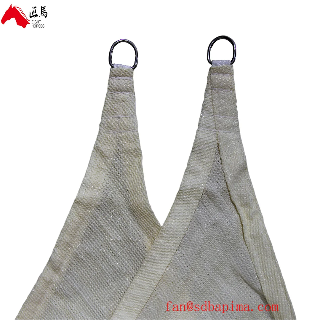 Supplier Cream color Flat wire 180GSM 100% Virgin HDPE add uv stabilized sun shade sail net
