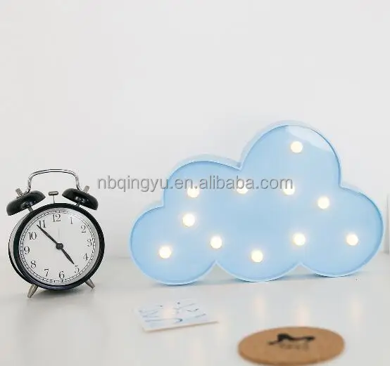 Decoration Cute Cloud Star Moon Shape 3D LED Night Lamp Kids Gift