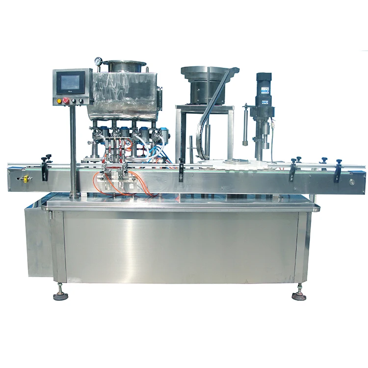 YMF4C1 Shanghai factory Automatic jam honey filler jar bottle cup filling capping machine