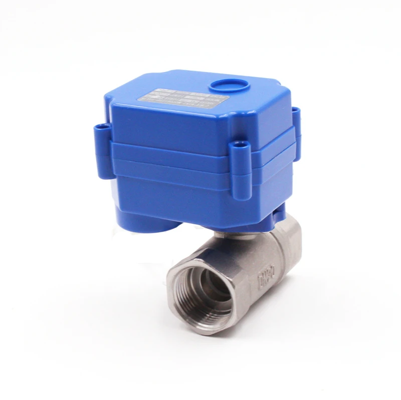 mini motorized ball valve motorized water control valve brass stainless steel food grade electric valve