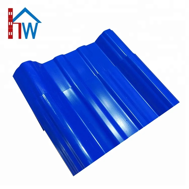 Color-lasting corrugated ASA resin plastic sheet apvc roof tile